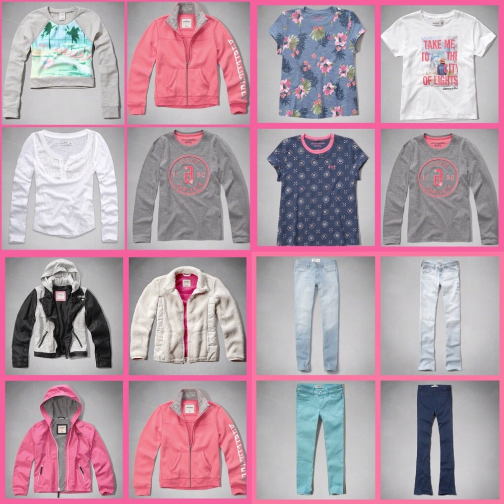 NEW WITH TAGS Abercrombie & Fitch A&F 15/16 XL LOT